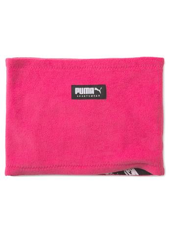 Шарф Puma однотонный розовый спортивный хлопок, полиэстер
