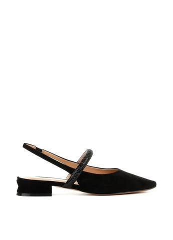 Le'BERDES Туфлі слінгбекі чорний з натуральна замша, україна — літо (297723305)