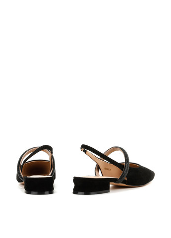 Le'BERDES Туфлі слінгбекі чорний з натуральна замша, україна — літо (297723305)