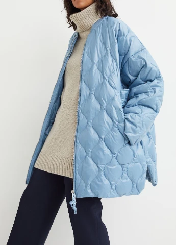 Голубая демисезонная куртка H&M