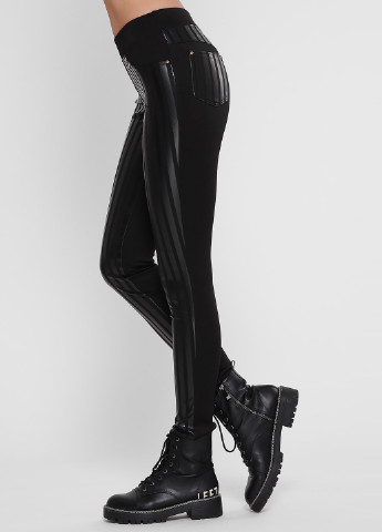 Черные демисезонные леггинсы Art Style Leggings