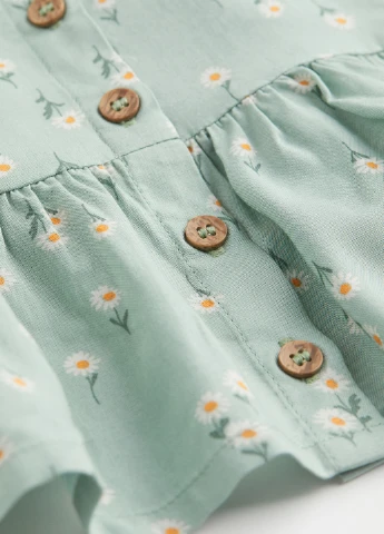 Світло-бірюзовий літній костюм (топ, штани) H&M