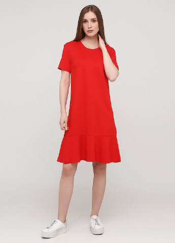 Червона кежуал сукня а-силует, сукня-футболка Gant однотонна