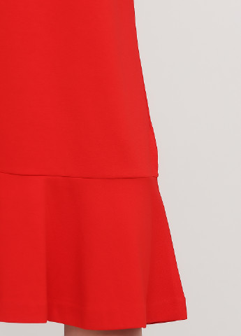 Красное кэжуал платье а-силуэт, платье-футболка Gant однотонное