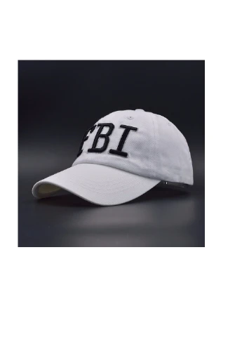 Кепка бейсболка FBI ФБР унісекс Білий NoName Бейсболка (250168104)