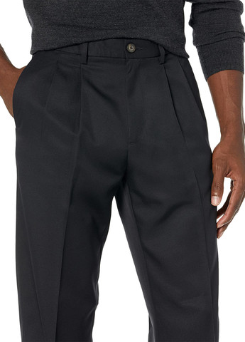 Черные классические демисезонные зауженные брюки Amazon Essentials