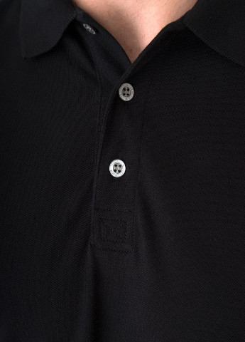 Черная футболка-поло для мужчин Roy Robson однотонная