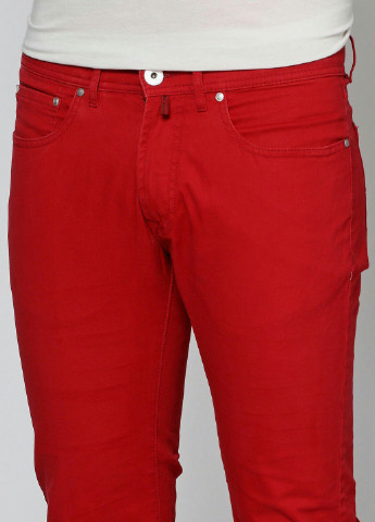 Красные демисезонные скинни джинсы Pierre Cardin