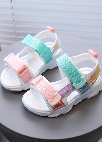 Цветные кэжуал сандалии SHEIN на липучке