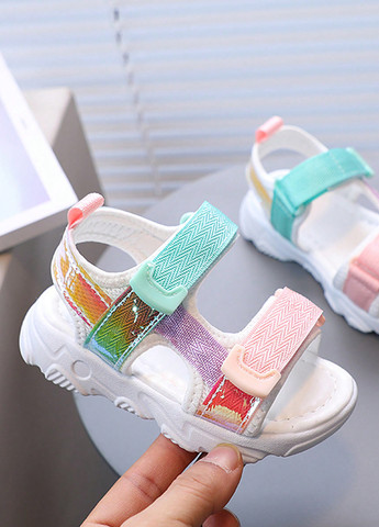 Цветные кэжуал сандалии SHEIN на липучке