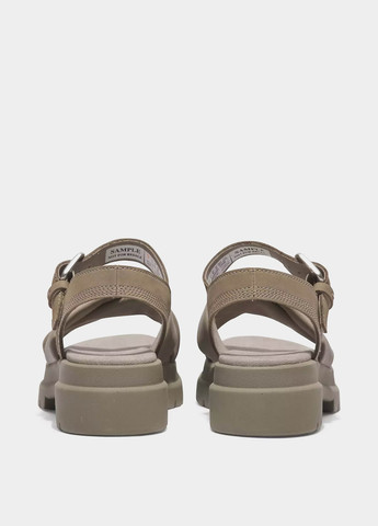 Серо-бежевые босоножки Timberland с ремешком