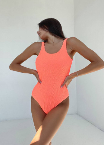 Оранжевый демисезонный яркий женский купальник No Brand
