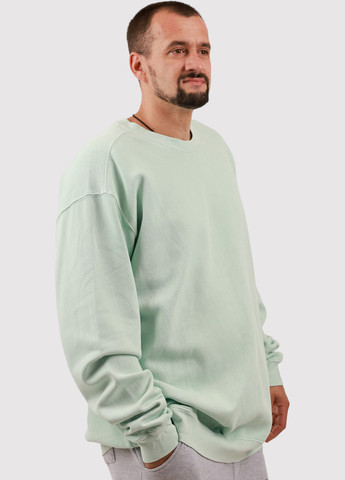 Мятный свитшот Blue 84 однотонный без декора (361422130)