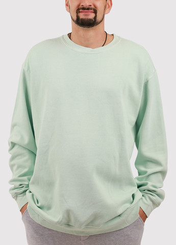 Мятный свитшот Blue 84 однотонный без декора (361422130)