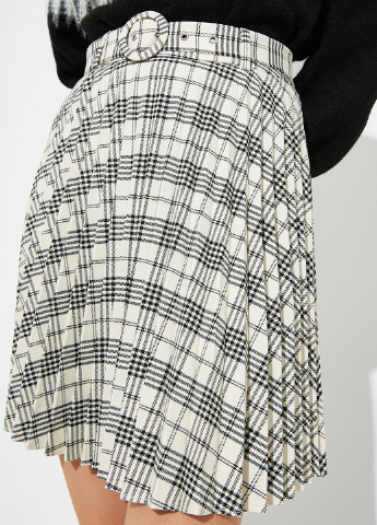 Черно-белая кэжуал юбка KOTON клешированная