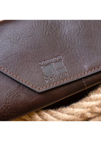 Мужской кожаный кошелек 20х10х2,5 см Grande Pelle (229459265)