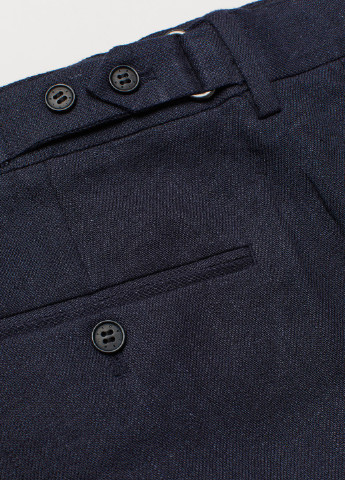 Темно-синие летние брюки H&M