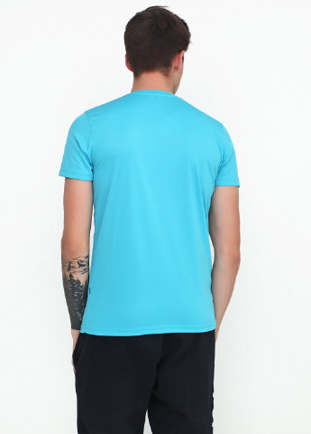 Блакитна футболка з коротким рукавом MSY