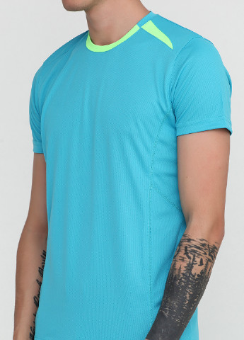 Блакитна футболка з коротким рукавом MSY