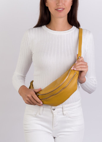 Поясная сумка кожаная женская (бананка) на пояс Regina Notte (253255823)