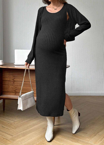 Чорний демісезонний комплект (кардиган, сукня) SHEIN