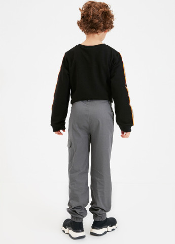 Темно-серые кэжуал демисезонные брюки карго Trendyol