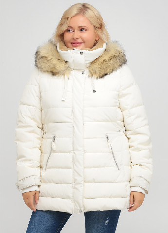 Белая зимняя куртка Zara