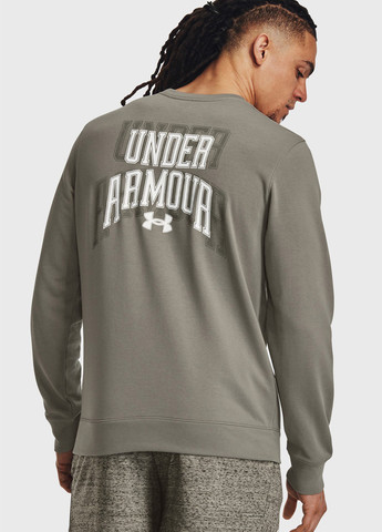 Свитшот Under Armour - Прямой крой логотип темно-серый спортивный хлопок, трикотаж - (263206985)