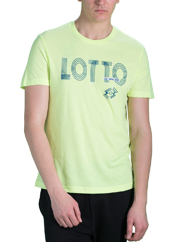 Салатова футболка з коротким рукавом Lotto