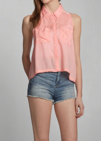 Розовая летняя блуза Abercrombie & Fitch