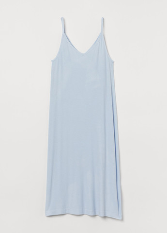 Блакитна кежуал сукня сукня-майка H&M однотонна