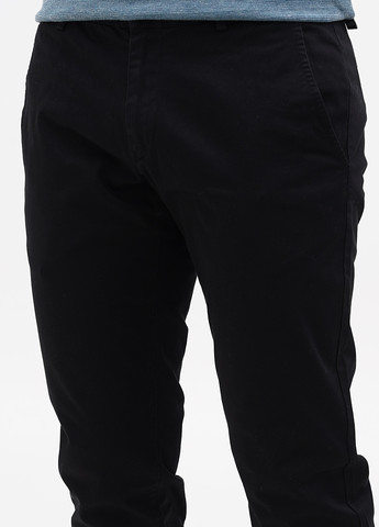 Черные кэжуал демисезонные зауженные брюки S.Oliver
