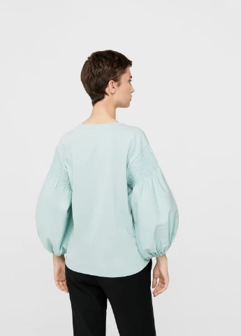 Зелёная блуза Mango