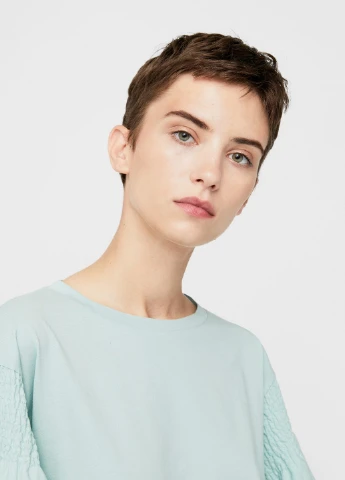 Зелёная блуза Mango