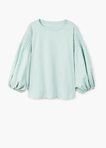 Зелёная блуза Mango