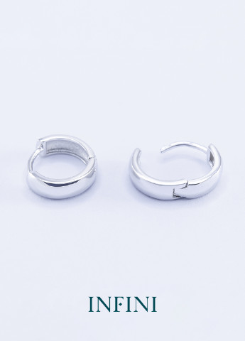 Серьги серебряные Infini кольца (251126747)