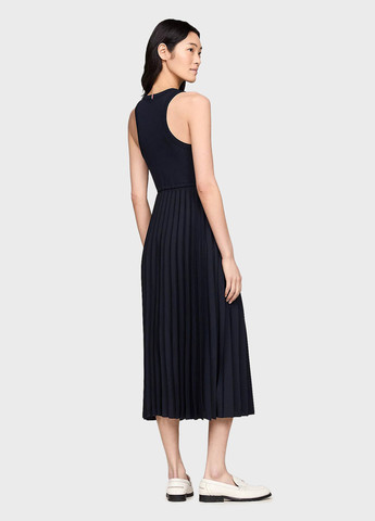 Темно-синя кежуал сукня плісована Tommy Hilfiger однотонна