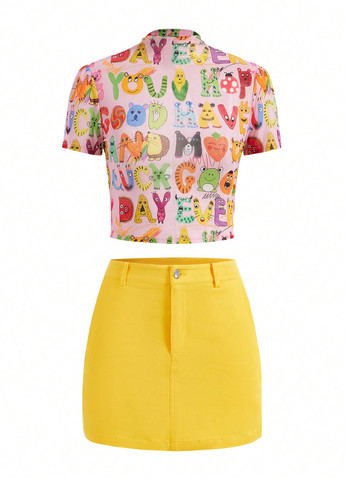 Костюм (топ, спідниця) SHEIN (330763974)