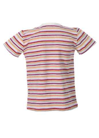 Молочна літня футболка з коротким рукавом Фламинго