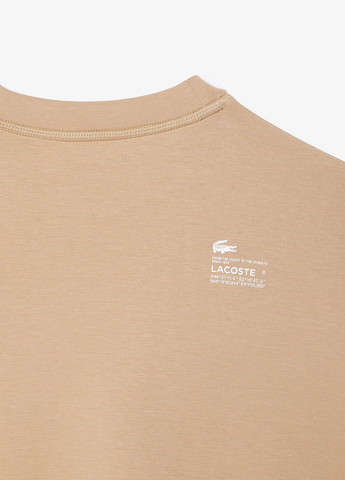 Бежевый свитшот Lacoste однотонный нашивки (363619916)