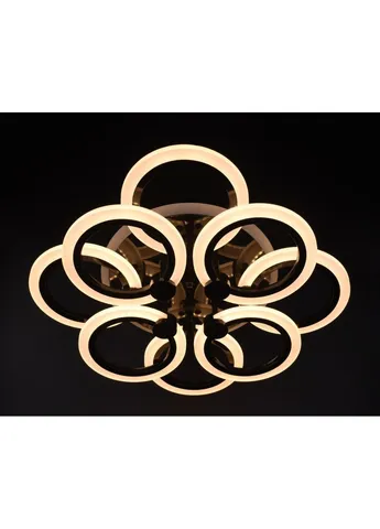 Люстра потолочная LED с пультом A2374/4+4S-RGB-bk Черный 11х45х54 см. Sunnysky (253629342)