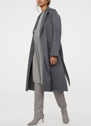 Сіра кежуал плаття для вагітних H&M однотонна