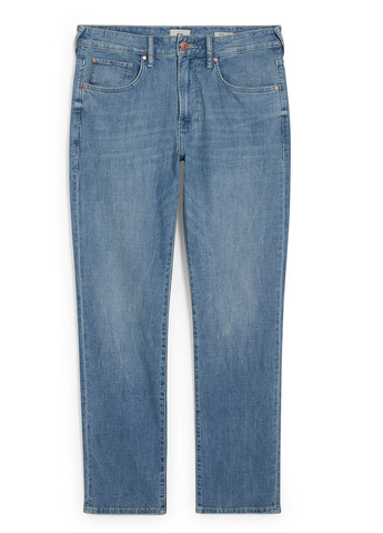 Голубые демисезонные прямые джинсы C&A