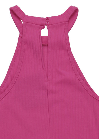 Фуксиновое (цвета Фуксия) кэжуал платье силуэтная Even & Odd однотонное