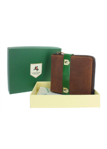 Кошелек мужской кожаный на молнии 702 Visconti (254314282)