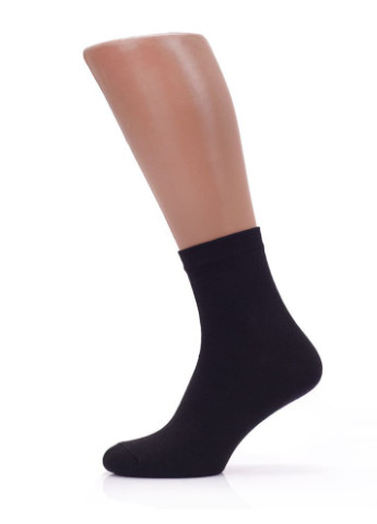 Шкарпетки бавовняні Преміум 6 пар, Чорні, класичні, 43-45 Rovix класична довжина (253189039)