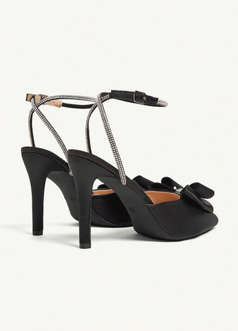 SHEIN Туфлі анкл страп чорний з текстиль, китай — демісезон (367003774)