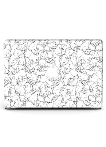 Чехол пластиковый для Apple MacBook Air 11 A1465 / A1370 Паттерн Зайки (Pattern) (6349-2473) MobiPrint (218861800)