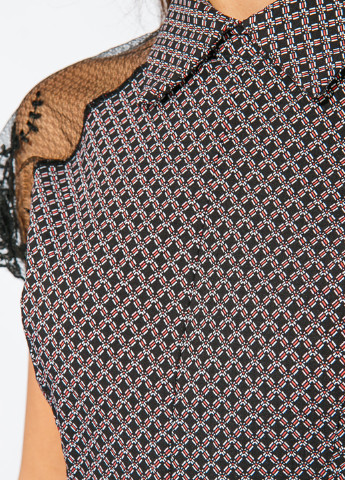 Комбинированное кэжуал платье Time of Style с геометрическим узором
