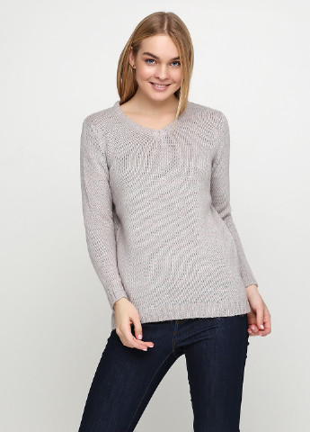 Светло-серый демисезонный пуловер пуловер Long Island